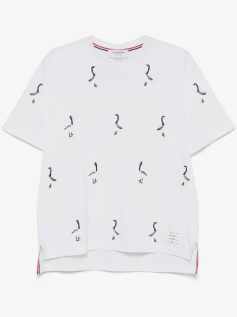 Thom Browne embroidered-motif T-shirt