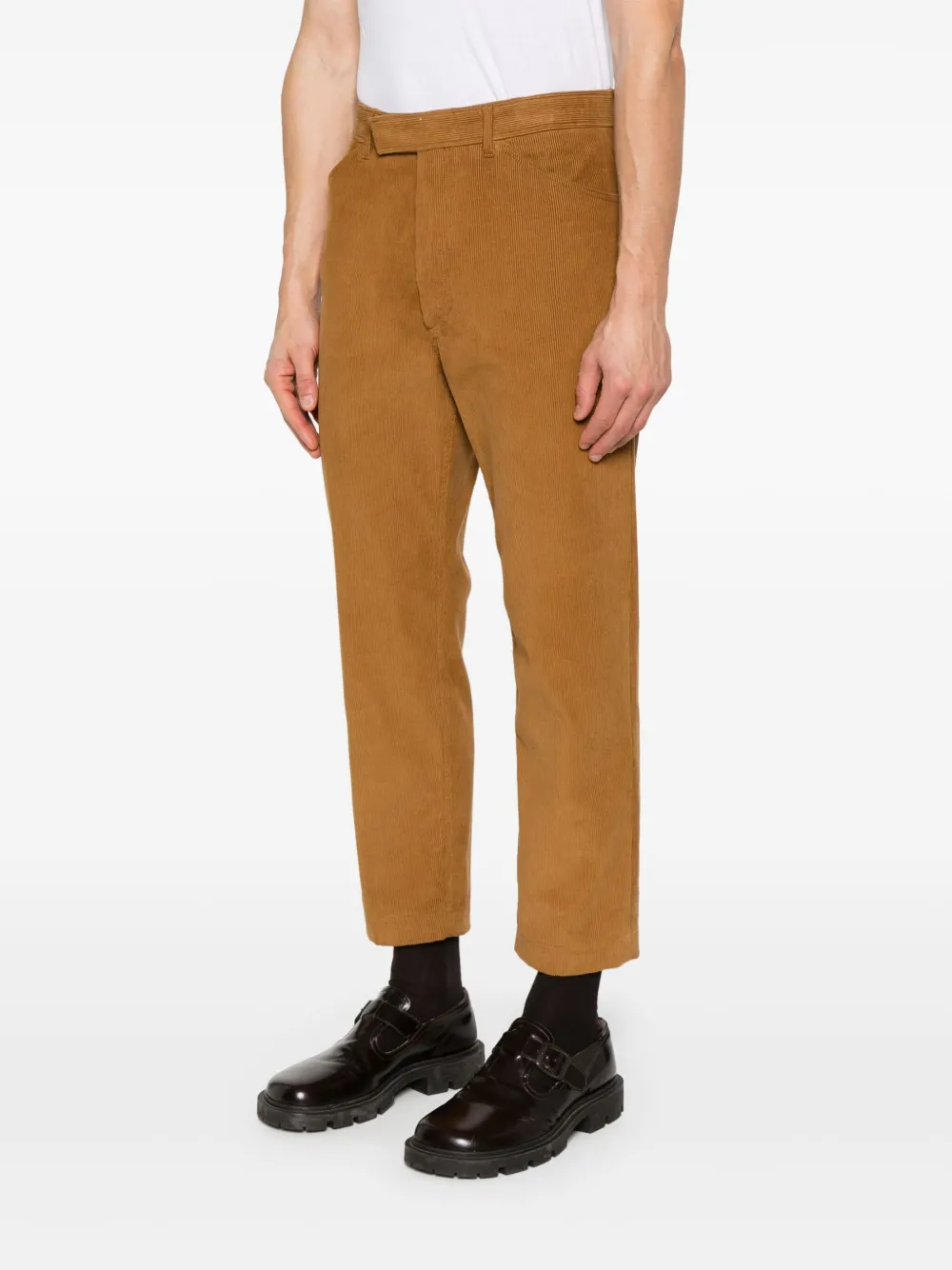 Thom Browne Ribfluwelen chino Bruin
