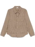 Thom Browne checked tweed jacket - Neutrals