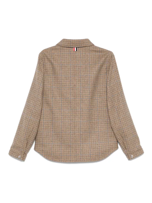 Thom Browne チェック ツイードジャケット | ニュートラル | FARFETCH JP