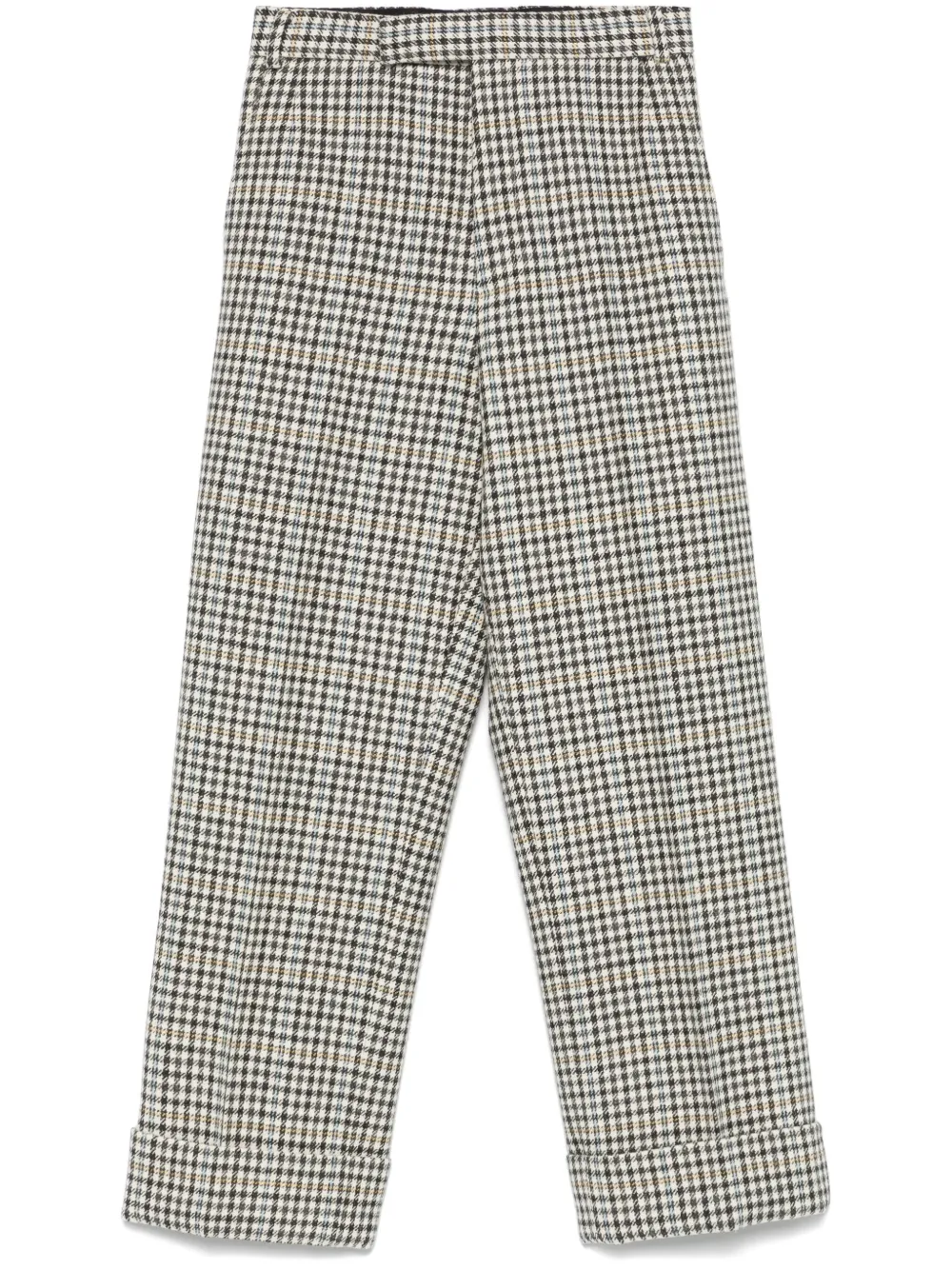 Thom Browne Tweed broek met gunclub ruit Beige