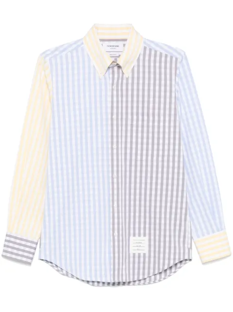 Thom Browne Camicia a quadri in popeline
