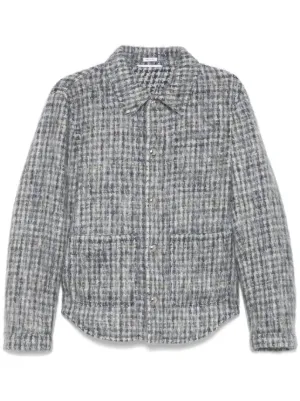Thom Browne チェック ツイードジャケット | グレー | FARFETCH JP