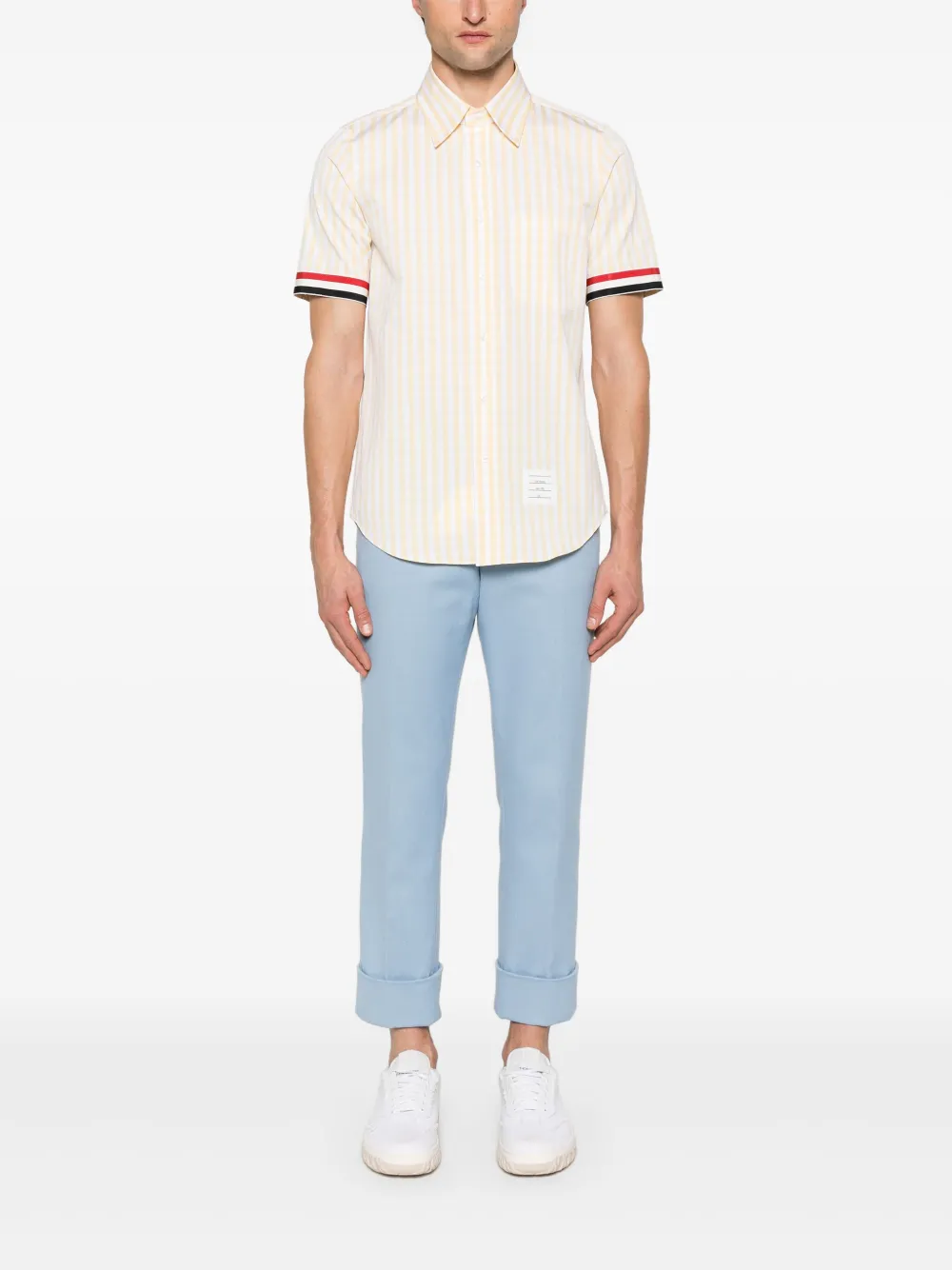 Thom Browne Geruit overhemd - Geel