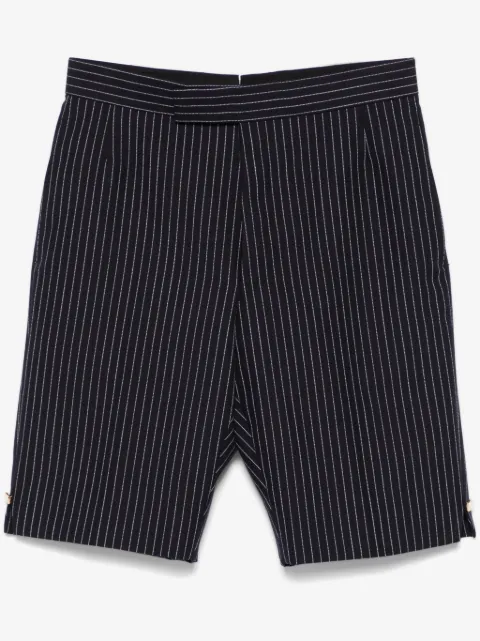 Thom Browne pinstripe high twist wool shorts