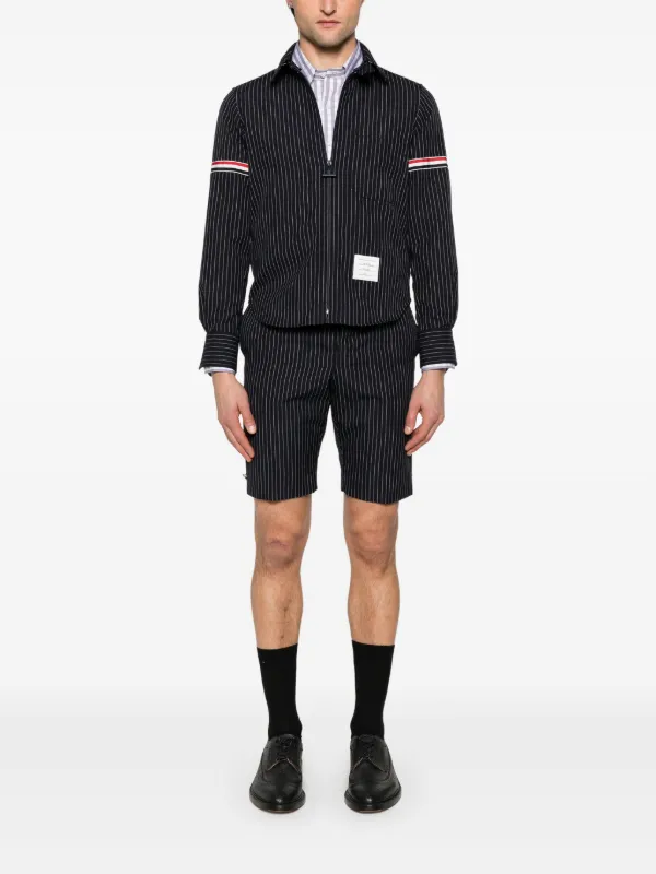 Thom Browne ストライプ ショートパンツ | ブルー | FARFETCH JP