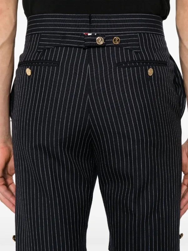 Thom Browne ストライプ ショートパンツ | ブルー | FARFETCH JP