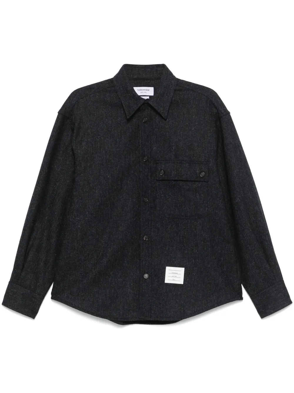 Thom Browne Tweed overhemd Blauw