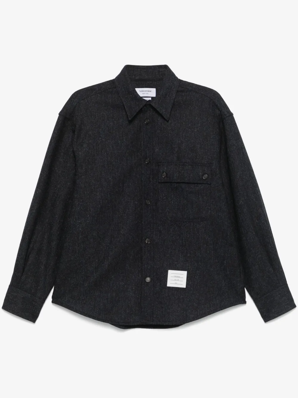 Thom Browne tweed shirt | Blue | Image 1