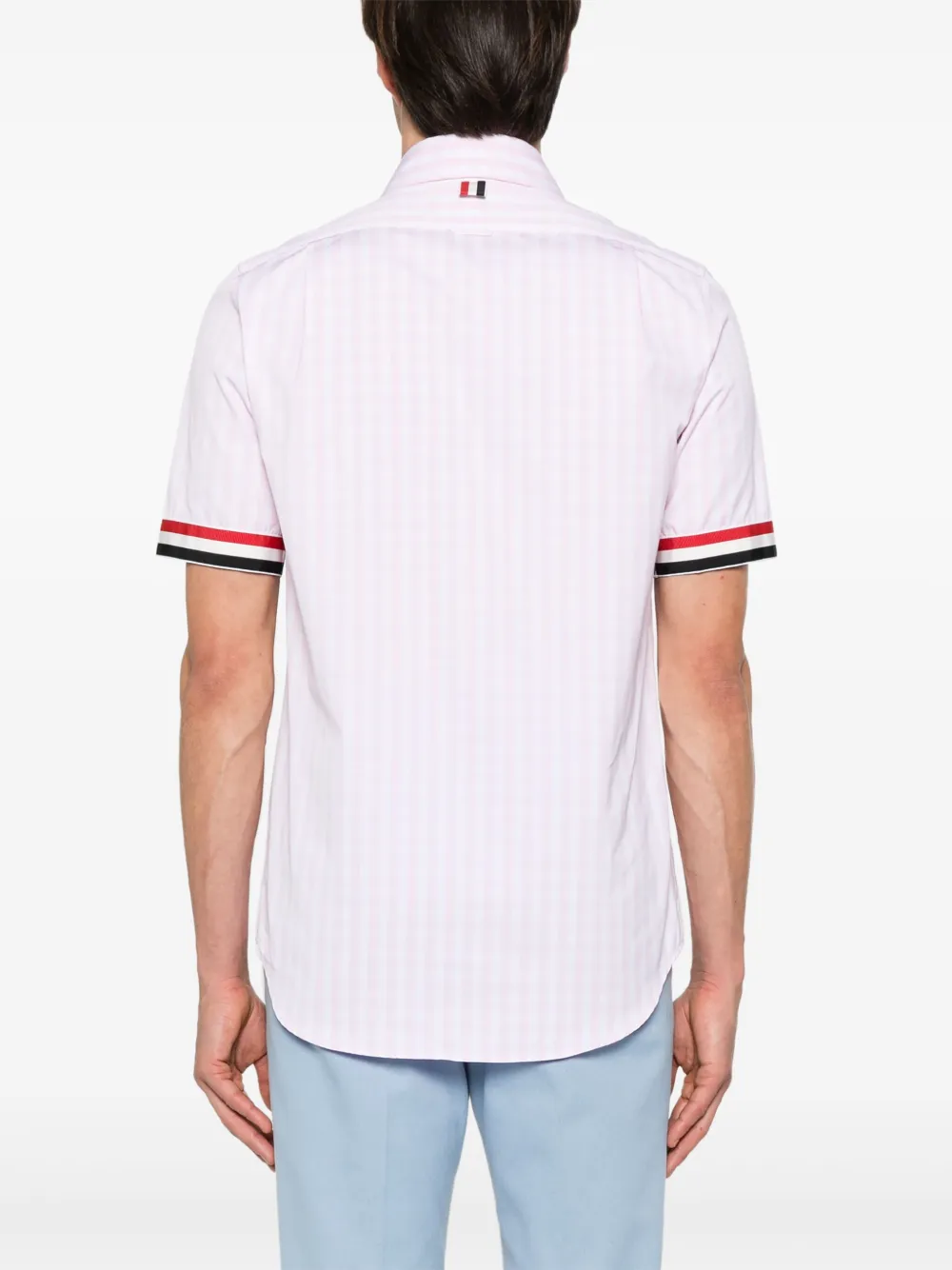 Thom Browne Overhemd met gingham ruit Roze