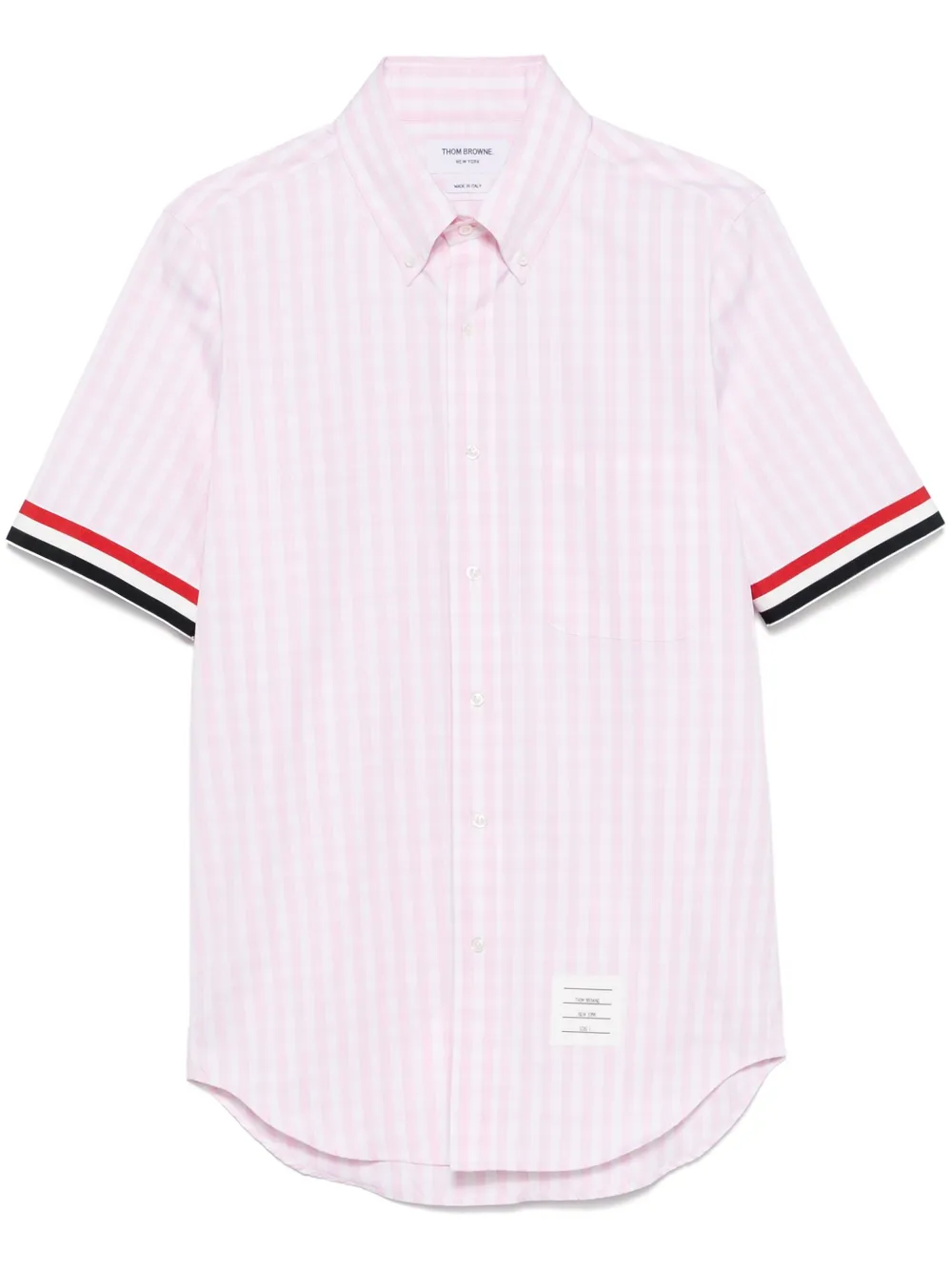 Thom Browne Overhemd met gingham ruit Roze
