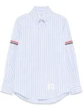 Thom Browne gingham-check poplin shirt - Blue