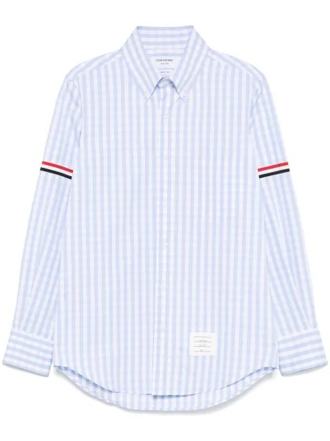 Thom Browne 깅엄 체크 포플린 셔츠