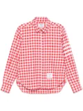 Thom Browne gingham-check flannel shirt - Red