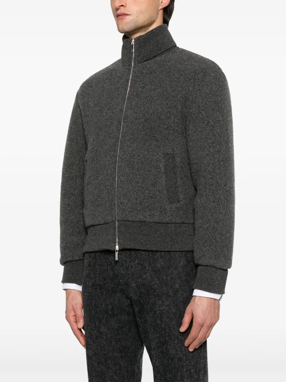 Thom Browne Wollen jack Grijs