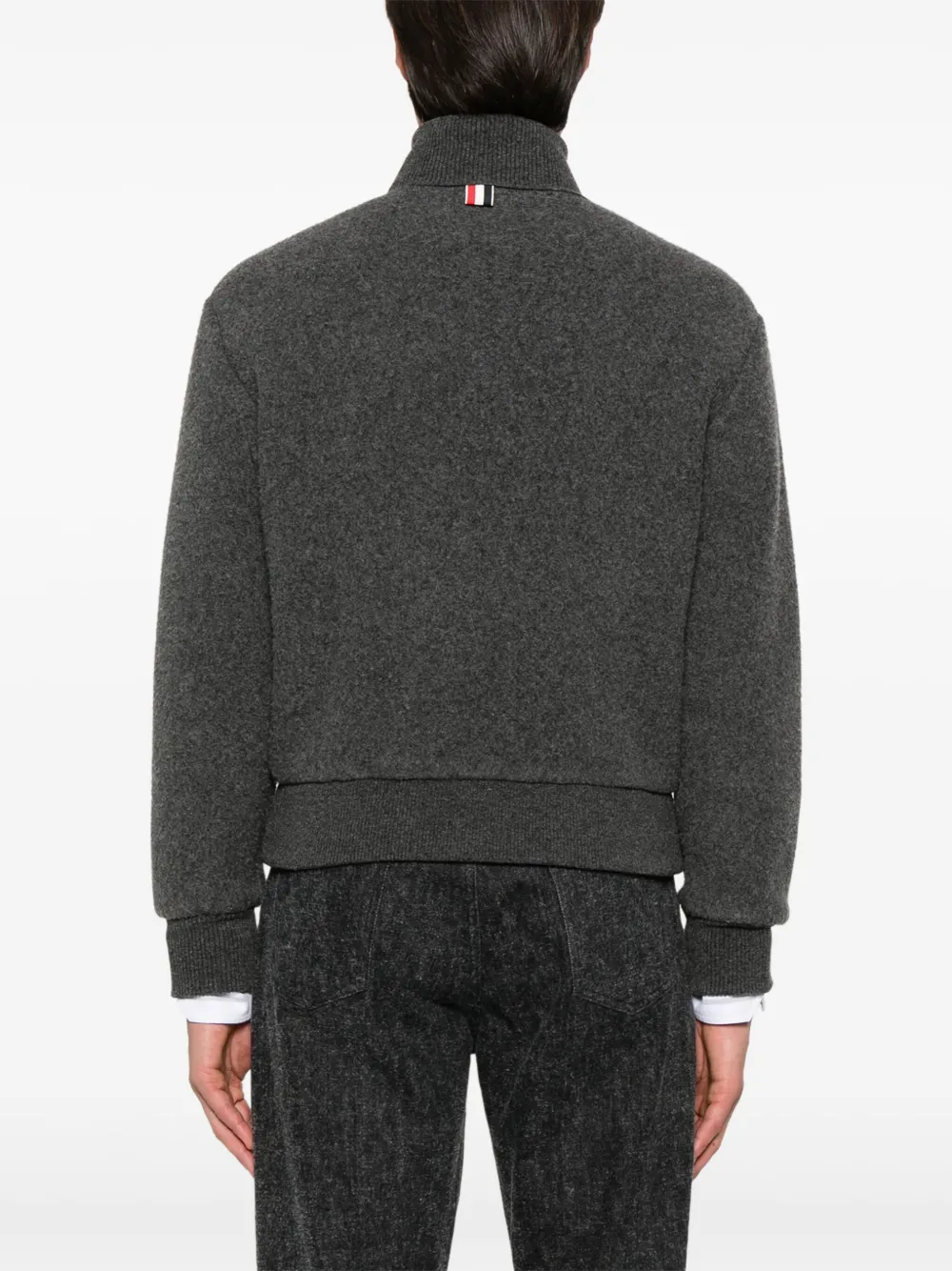 Thom Browne Wollen jack Grijs