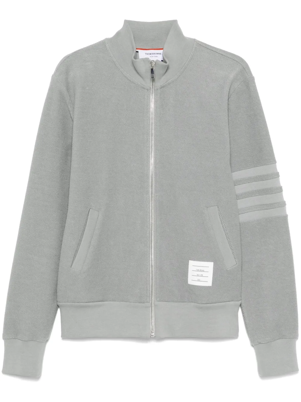 Thom Browne sweat zippé à 4 bandes signature | gris | Image 1