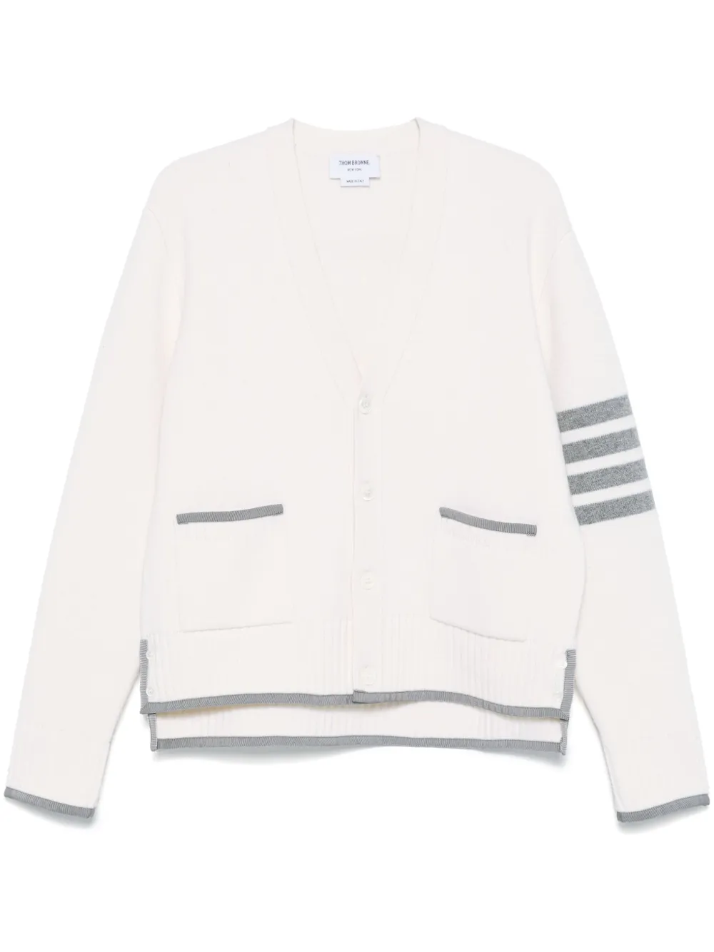 Thom Browne Vest met 4 strepen Wit