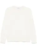 Thom Browne 4-Bar stripe crew-neck sweter - White