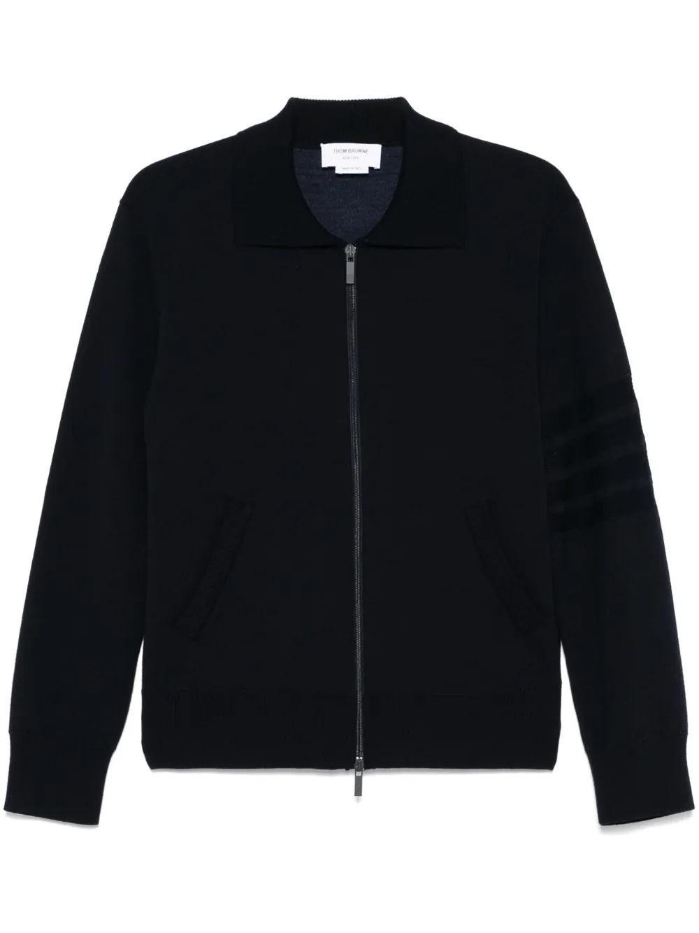 Thom Browne Gestreept vest met rits Blauw