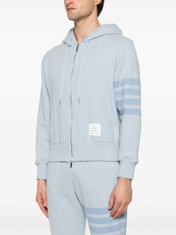 【送料&関税込】Thom Browne 4-bar Stripe Sweatshirt Thom Browne Engineered 4-Bar Jersey Sweatshirt | Blue | FARFETCH