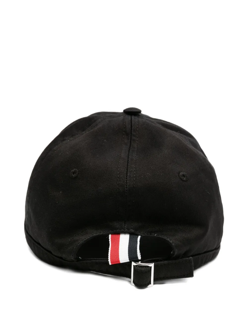 Thom Browne Honkbalpet met logopatch - 001 BLACK