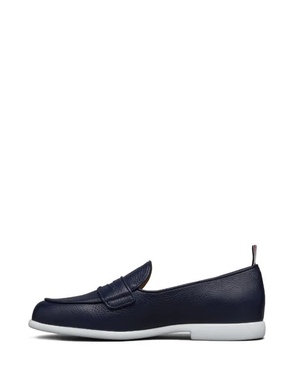 Thom Browne レザーローファー | ブルー | FARFETCH JP