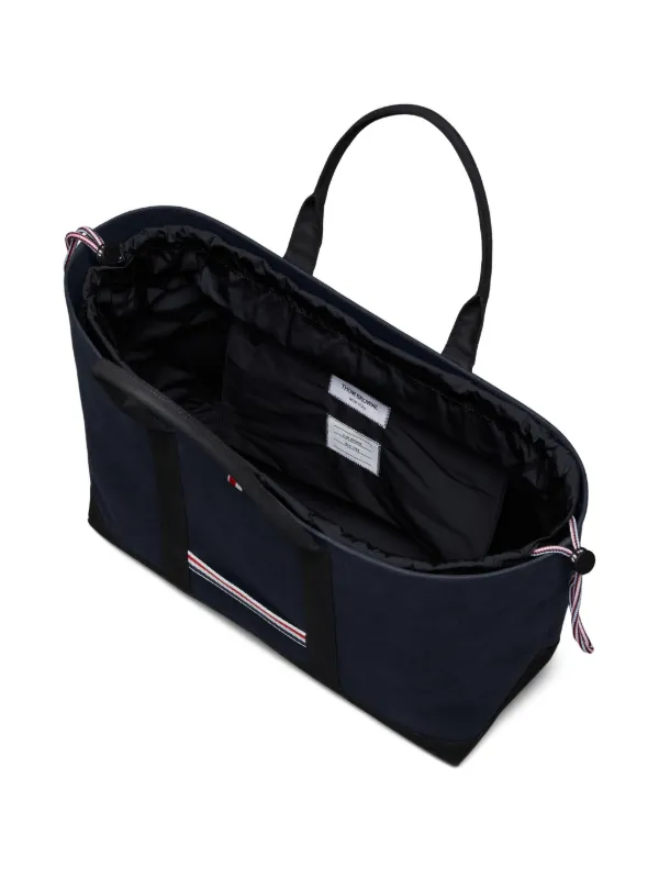 トートバッグ THOM BROWNE 'Medium Tool Tote' shopping bag Thom Browne Off White Double Face Cotton Canvas Medium Tool