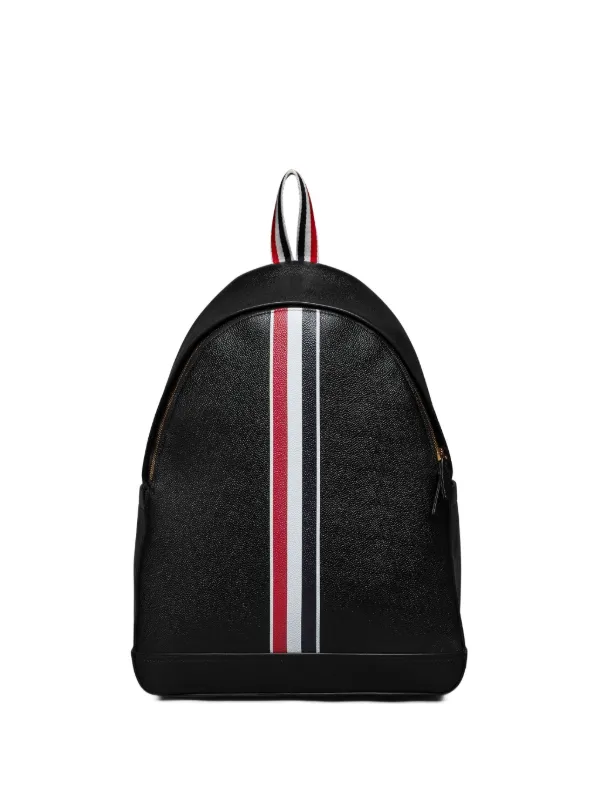 THOM BROWNE ☆ RWB ストライプ ディテール バッグ ♪【送料込】 Thom Browne RWB ストライプ バックパック | ブラック | FARFETCH JP