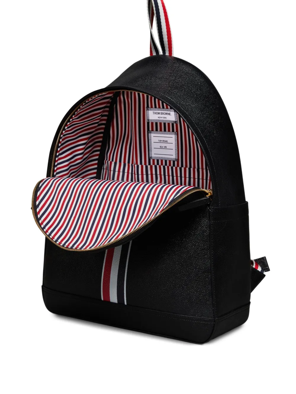 Thom Browne RWB rugzak met streepdetail Zwart