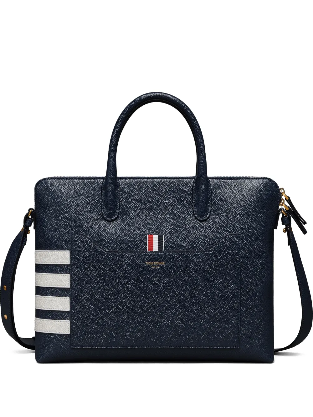 Thom Browne leather tote bag | Blue | Image 1