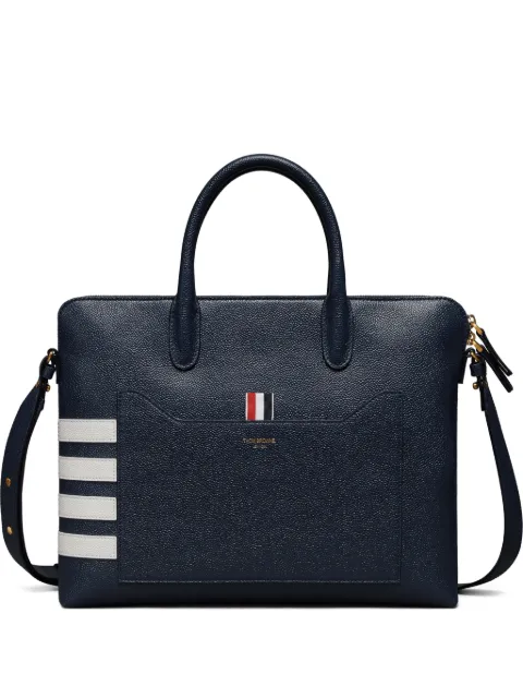 Thom Browne leather tote bag
