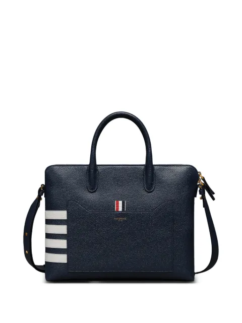 Thom Browne pebble grain 4-Bar slim briefcase