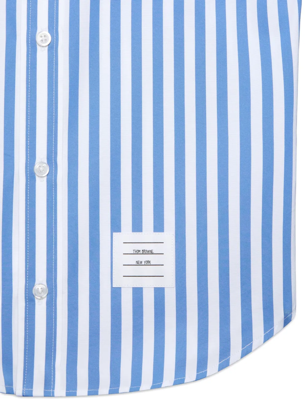 Thom Browne Kids Gestreept shirt Blauw