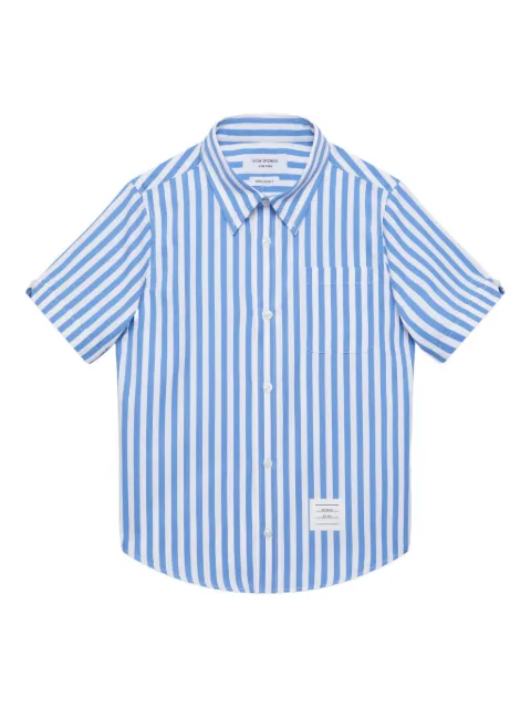Thom Browne Kids striped short-sleeve shirt
