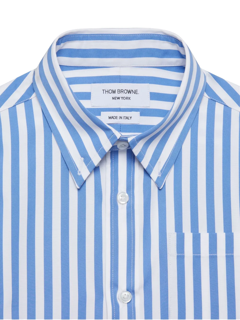Thom Browne Kids Gestreept shirt Blauw