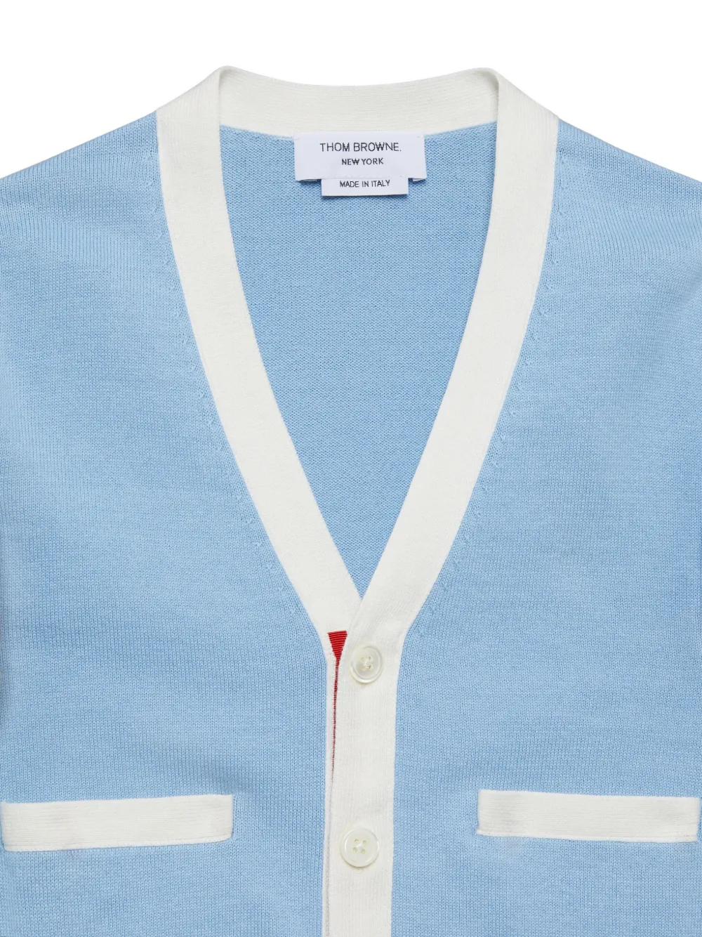 Thom Browne Kids Vest met streepdetails Blauw