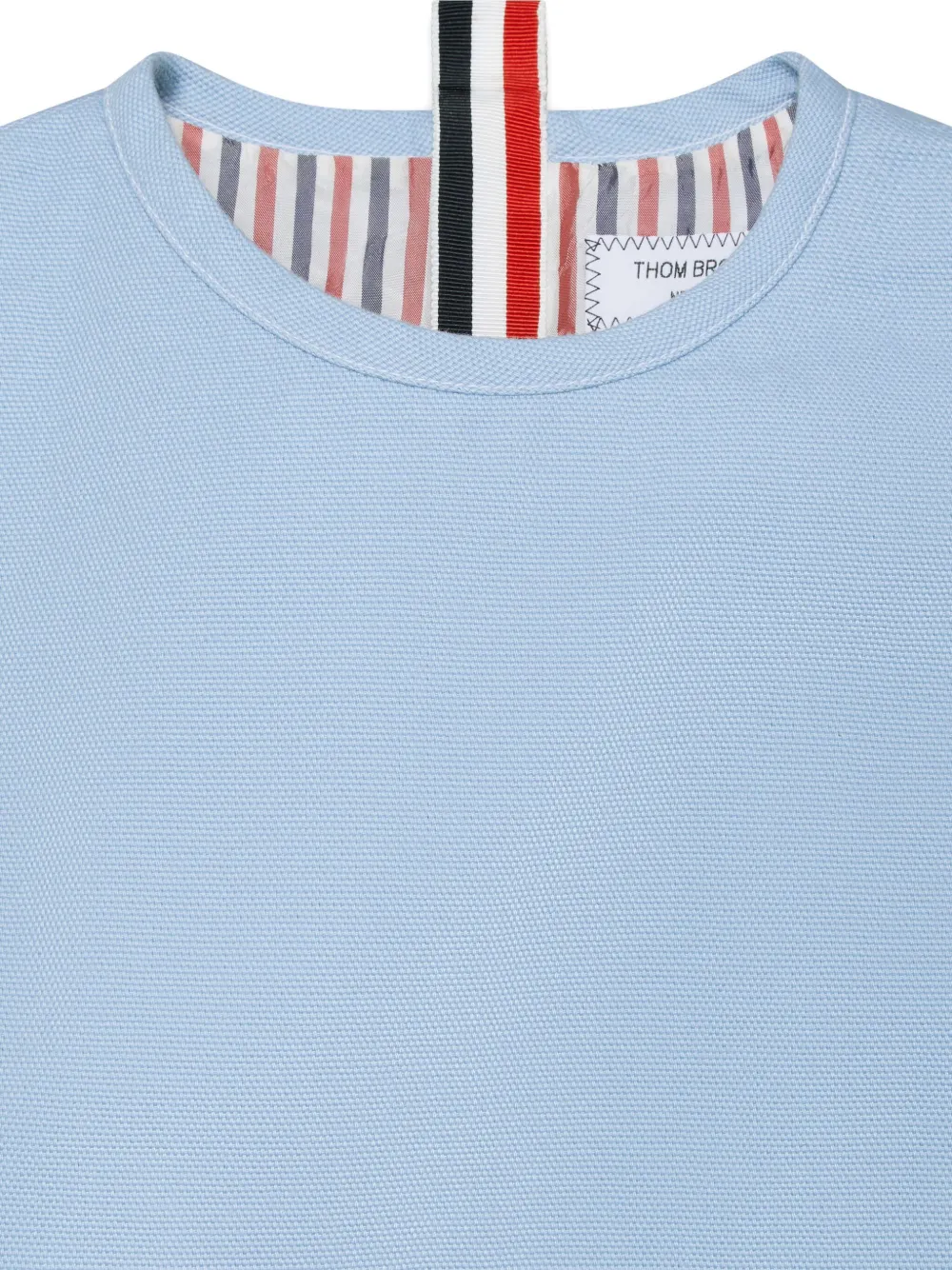 Thom Browne Kids Mouwloze jurk met zakdetail Blauw