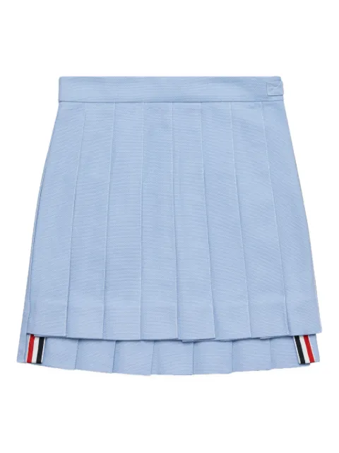Thom Browne Kids pleated dropped-back hem mini skirt
