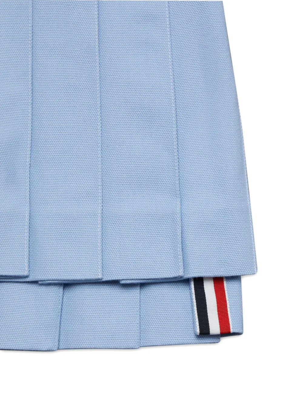 Thom Browne Kids pleated dropped-back hem mini skirt | Casual Skirts | Image 2