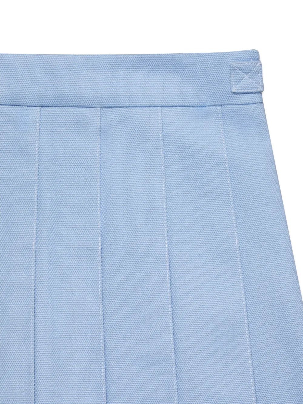 Thom Browne Kids Mini-plooirok met verlaagde achterkant Blauw