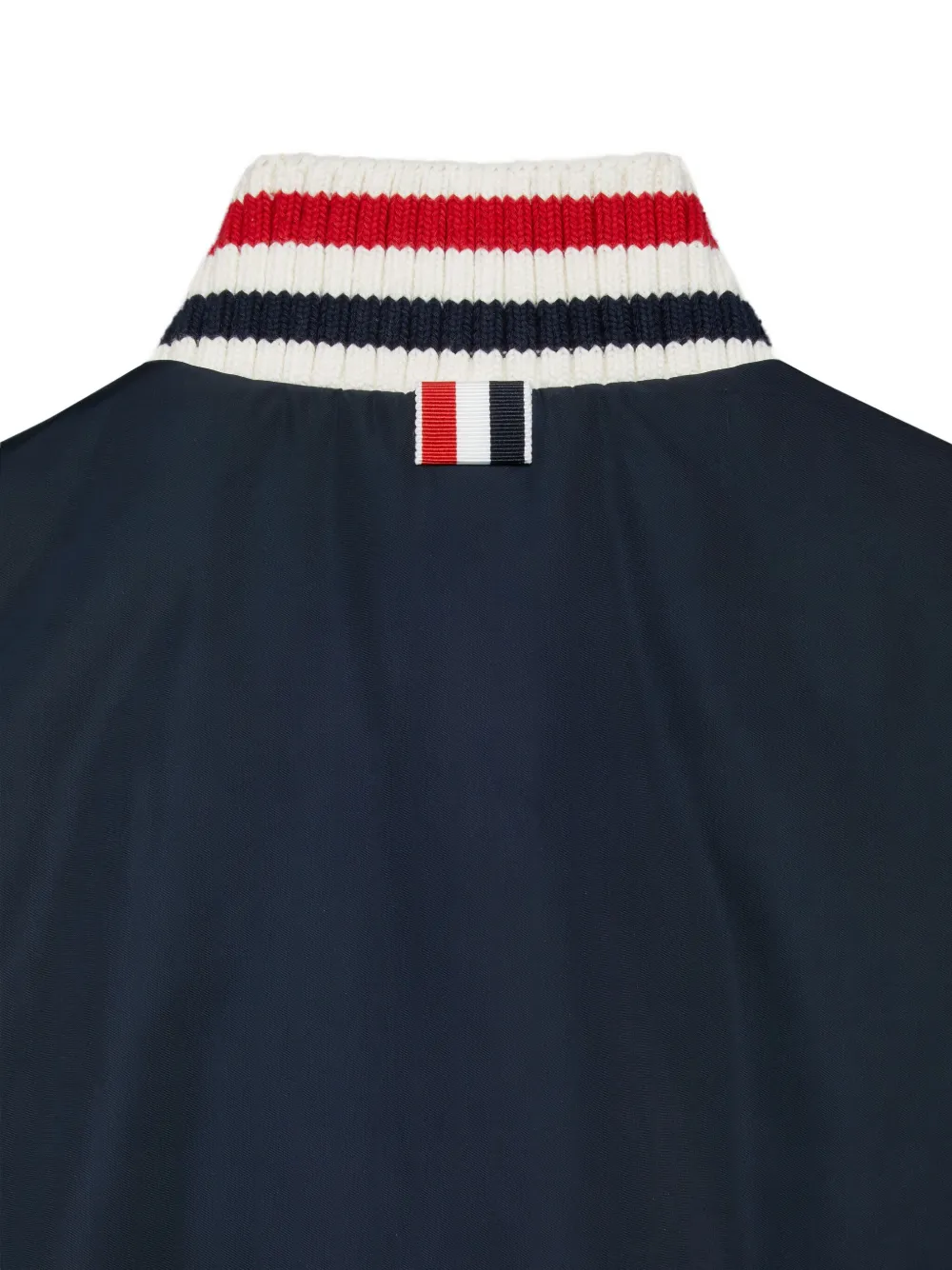 Thom Browne Kids Gewatteerde geribbelde bodywarmer Blauw