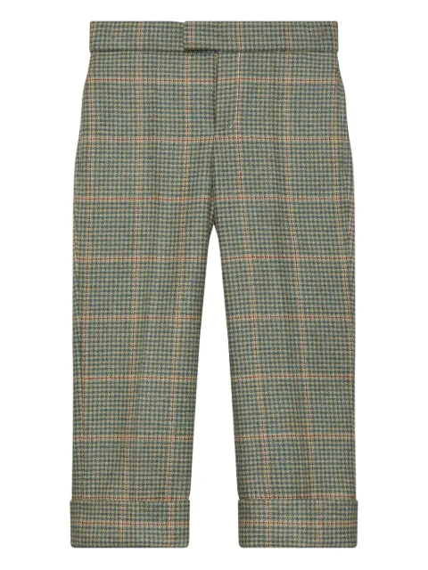 Thom Browne Kids houndstooth tweed trousers