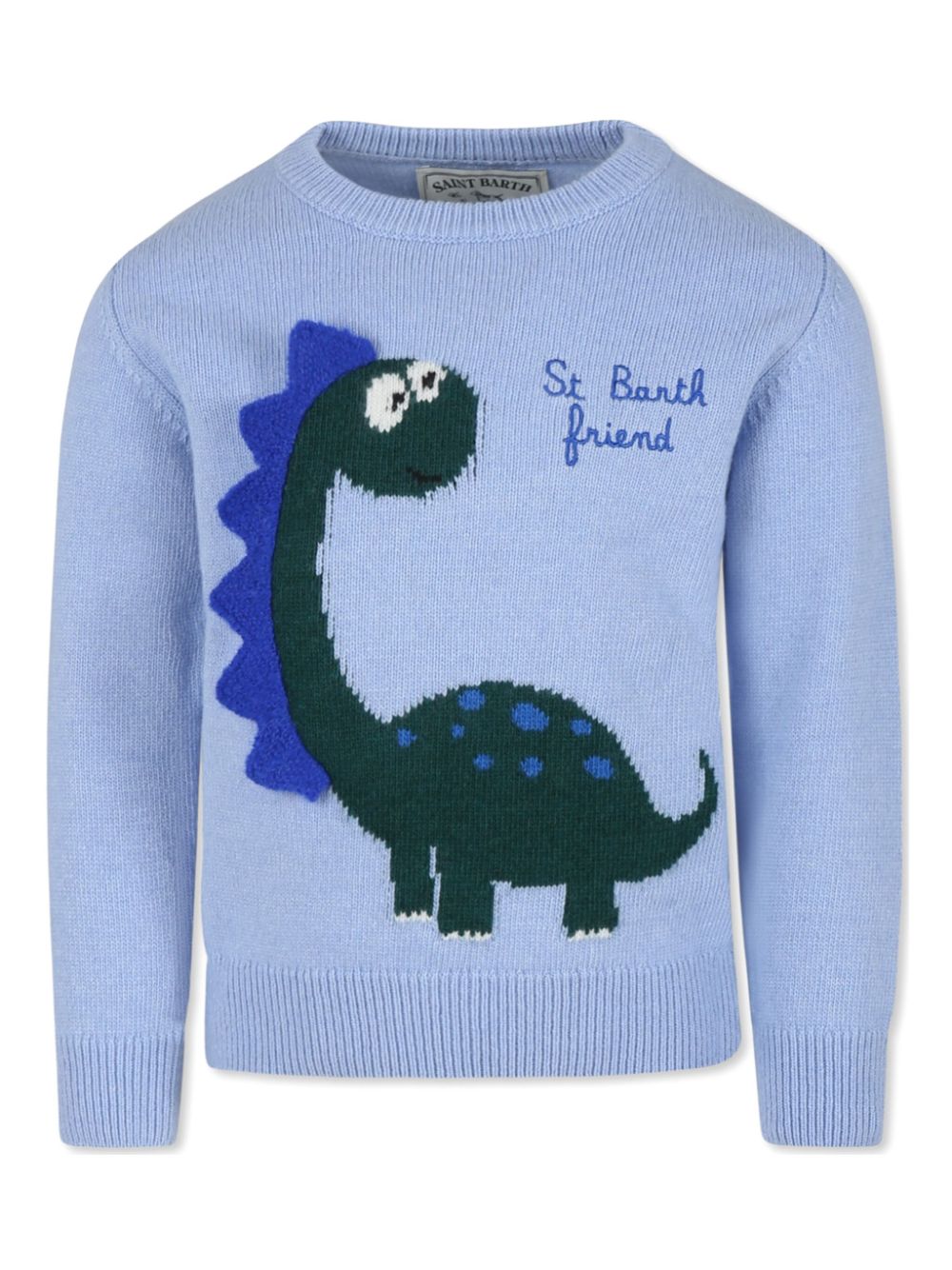 MC2 Saint Barth Kids embroidered logo sweater - Blue