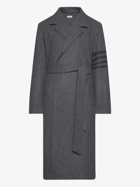 Thom Browne 4-Bar stripe dressing gown