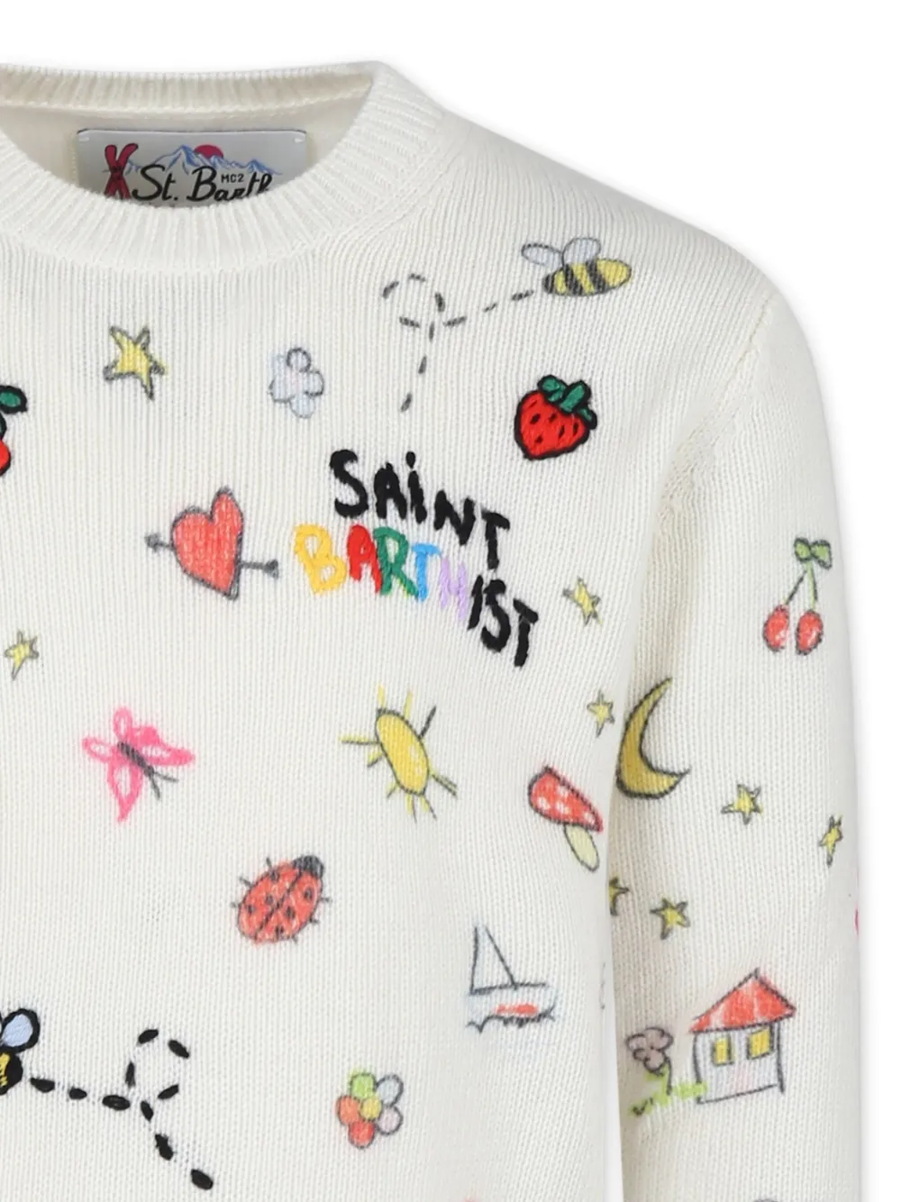 MC2 Saint Barth Kids Princess trui Beige