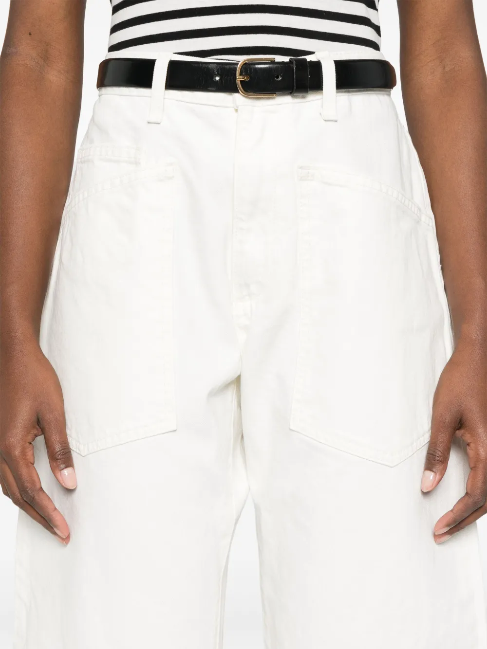 Shop Nili Lotan Shon Jeans In White