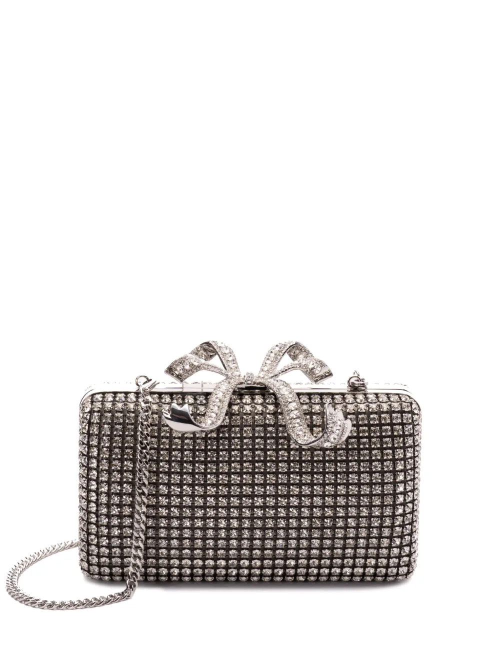 Self-Portrait Clutch con strass | argento | Image 1