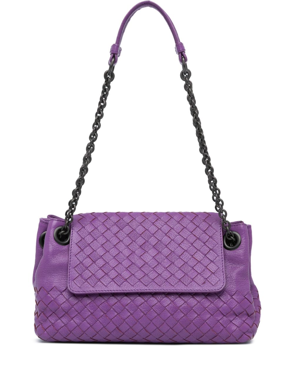 Bottega Veneta Pre-Owned 2012-2023 Small Madras Goatskin Intrecciato shoulder bag - Purple