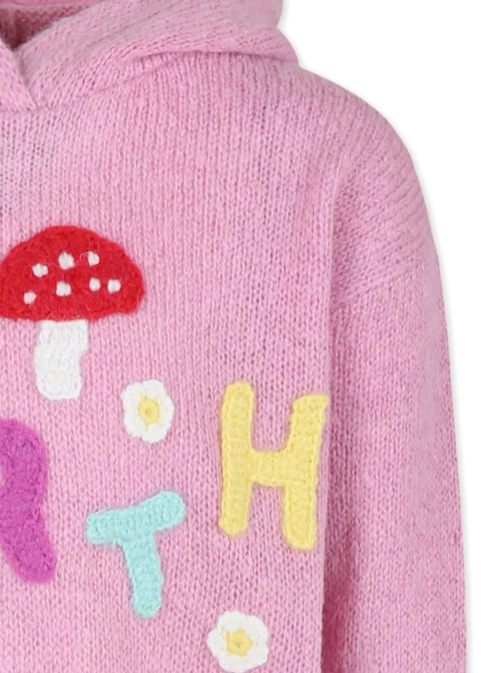 MC2 Saint Barth Kids Hoodie met logopatch Roze